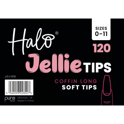 Halo Jellie Tips CoffinLong 120 Sizes 0-11